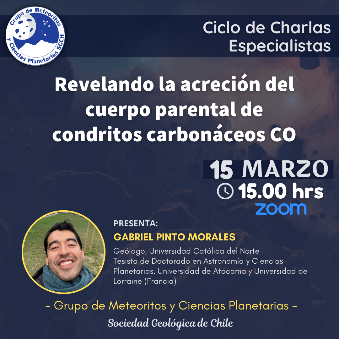 Acreción del cuerpo parental de condritas carbonáceas CO. 15 de marzo